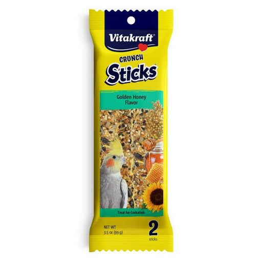 Vitakraft Crunch Sticks Golden Honey Cockatiel Treats - 2 Pack - Giftscircle
