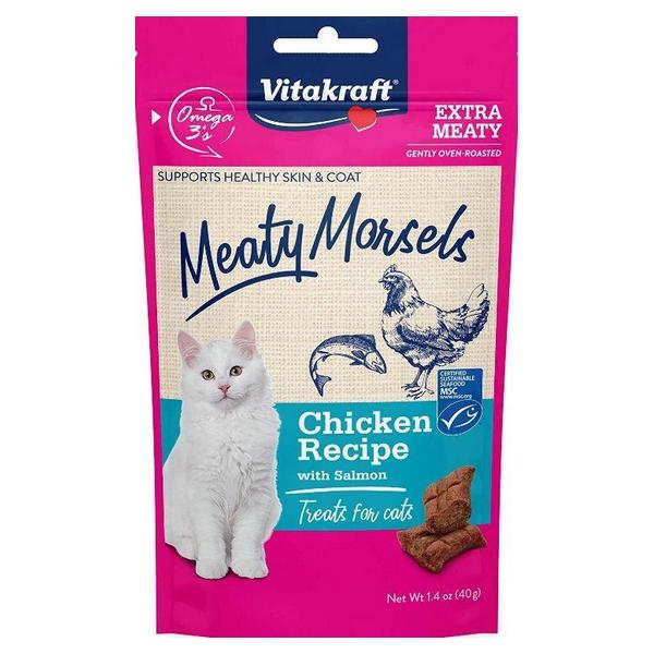 VitaKraft Meaty Morsels Chicken & Salmon Cat Treat - 1.4 oz - Giftscircle