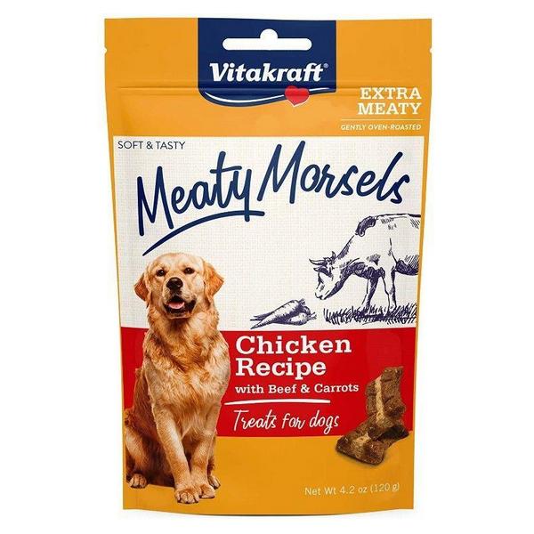 Vitakraft Meaty Morsels Mini Chicken Recipe with Beef and Carrots Dog Treat - 4.2 oz - Giftscircle
