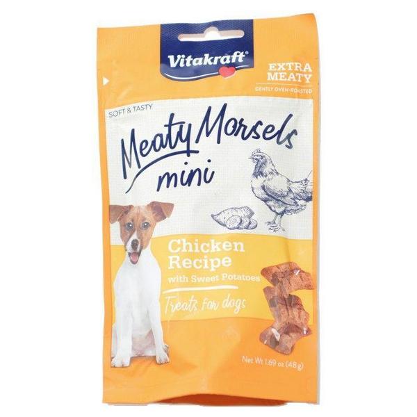 Vitakraft Meaty Morsels Mini Chicken Recipe with Sweet Potato Dog Treat - 1.69 oz - Giftscircle