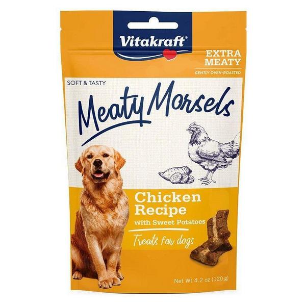 Vitakraft Meaty Morsels Mini Chicken Recipe with Sweet Potato Dog Treat - 4.2 oz - Giftscircle