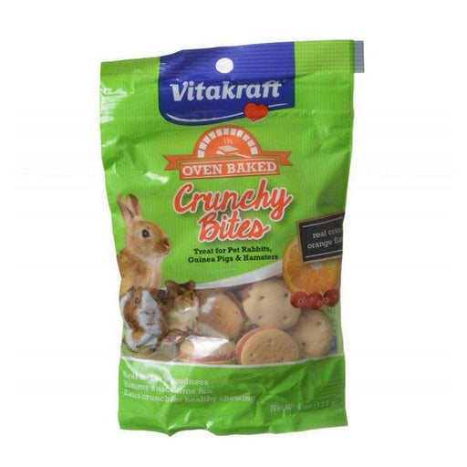 Vitakraft Oven Baked Crunchy Bites Small Pet Treats - Real Cran-Orange Flavor - 4 oz - Giftscircle
