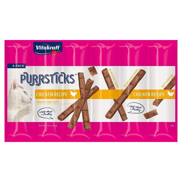 Vitakraft PurrSticks Chicken Treats for Cats - 6 count - Giftscircle