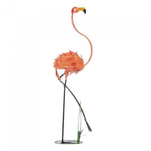 Walking Flamingo Metal Garden Decor - Giftscircle