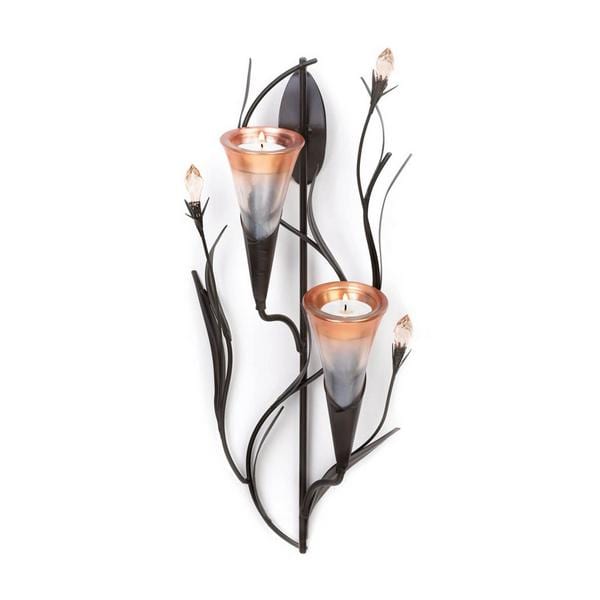 Wall Sconce with Lily Candle Cones - Giftscircle