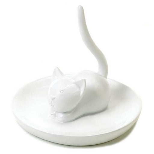White Cat Jewelry Holder - Giftscircle