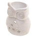 White Ceramic Owl Oil Warmer - Giftscircle