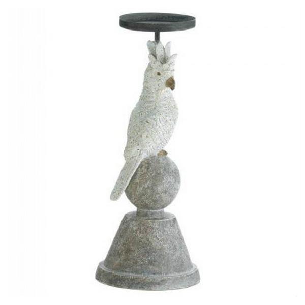 White Cockatoo Candle Holder - 11 inches - Giftscircle