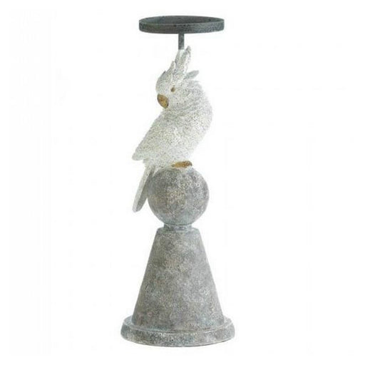 White Cockatoo Candle Holder - 12 inches - Giftscircle