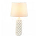 White Cylinder Honeycomb Table Lamp - Giftscircle