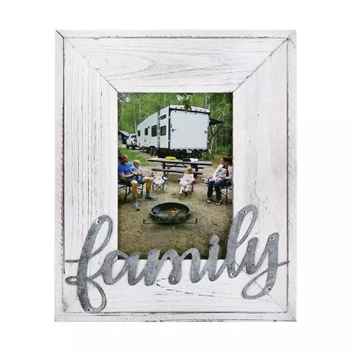 Wood and Metal Picture Frame - Family - Giftscircle
