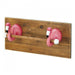 Wood Plank Tropical Flamingos Towel Bar - Giftscircle