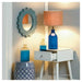 Wood Sunburst Wall Mirror - Blue - Giftscircle