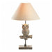 Wood Wise Owl Lamp with Fabric Shade - Giftscircle