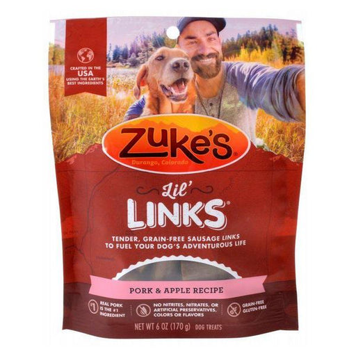 Zukes Lil' Links Dog Treat - Pork & Apple Recipe - 6 oz - Giftscircle