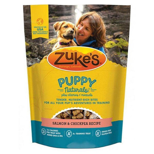 Zukes Puppy Naturals Dog Treats - Salmon & Chickpea Recipe - 5 oz - Giftscircle