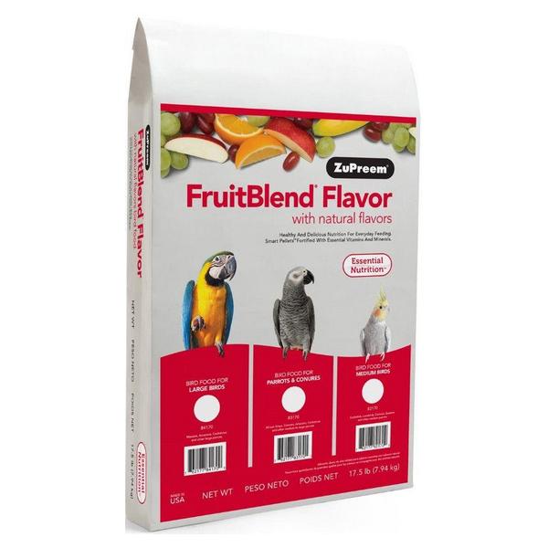 ZuPreem FruitBlend Flavor Bird Food for Large Birds - Large (17.5 lbs) - Giftscircle