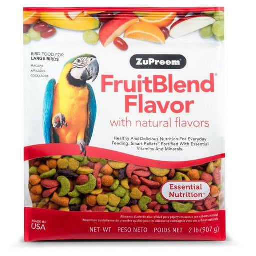 ZuPreem FruitBlend Flavor Bird Food for Large Birds - Large (2 lbs) - Giftscircle