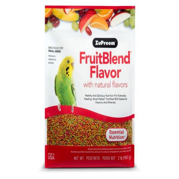 ZuPreem FruitBlend Premium Daily Bird Food - Small Birds - 2 lbs - Giftscircle